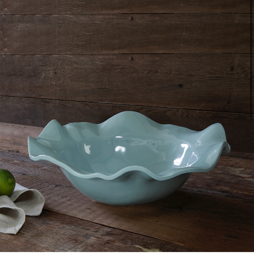 NIB Beatriz Ball Medium Havana Bowl (Aqua)